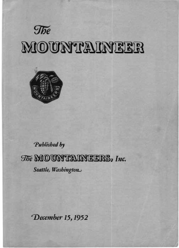 The Mountaineer 1952 cover